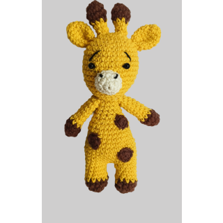 Giraffe Small Handmade Soft Toys - 100% Cotton Knitted for Babies