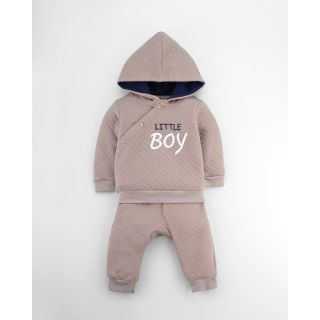 Lorie Full Sleeve Hoodies for Baby Boy | Winter Collection | Opal Grey