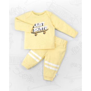 Maceo Full Sleeve Cotton Top and Pants - Sunshine Yellow