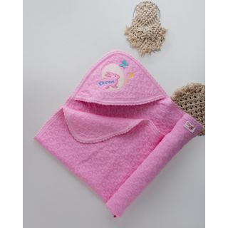 Floriya Hooded Towel For Newborn Babies - Rose