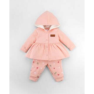 Morana-Full Sleeve Hoodies for Baby Girl | Winter Collection | Peach Bud
