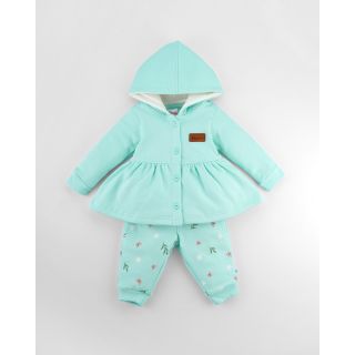 Morana-Full Sleeve Hoodies for Baby Girl | Winter Collection |Yucca Green