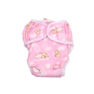 Paw Paw Reusable Fabric Diaper |Pink, 1 Pc. | Size - S (3-6 Kg)