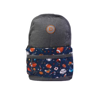 SPORTY 28 LTR School Bags for Boys and Girls-Grey and Blue