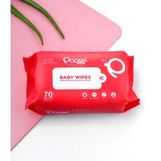 Antibacterial Baby Wipes with Enriched Aloe Vera & Vitamin E (70 Wipes)